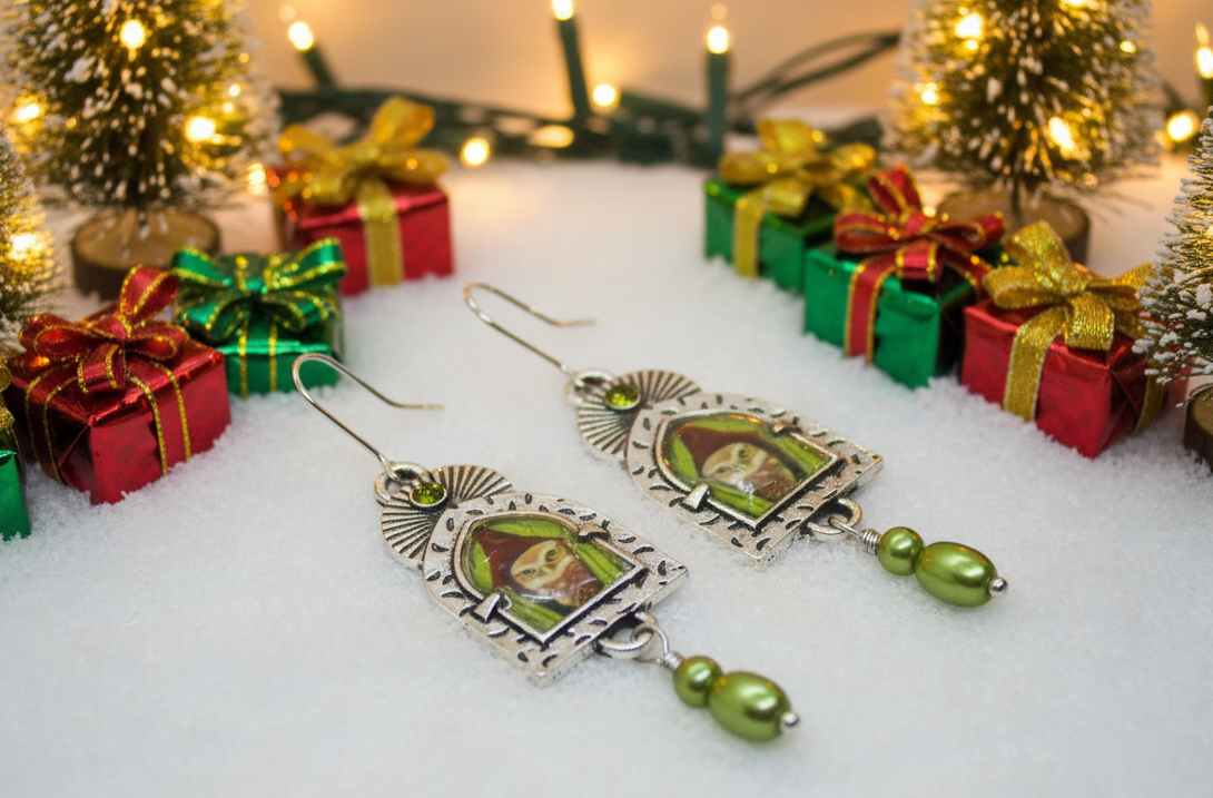 Lovely Owl in the Window Earrings