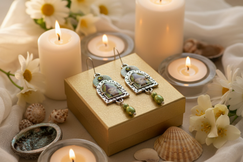 Lovely Owl in the Window Earrings