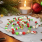 Joyful Red, Gold and Green Charmed Christmas Bracelet