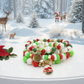 Joyful Red, Gold and Green Charmed Christmas Bracelet