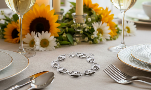 Beautiful Silver Mariner Chain Bracelet