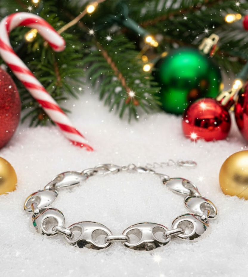 Beautiful Silver Mariner Chain Bracelet