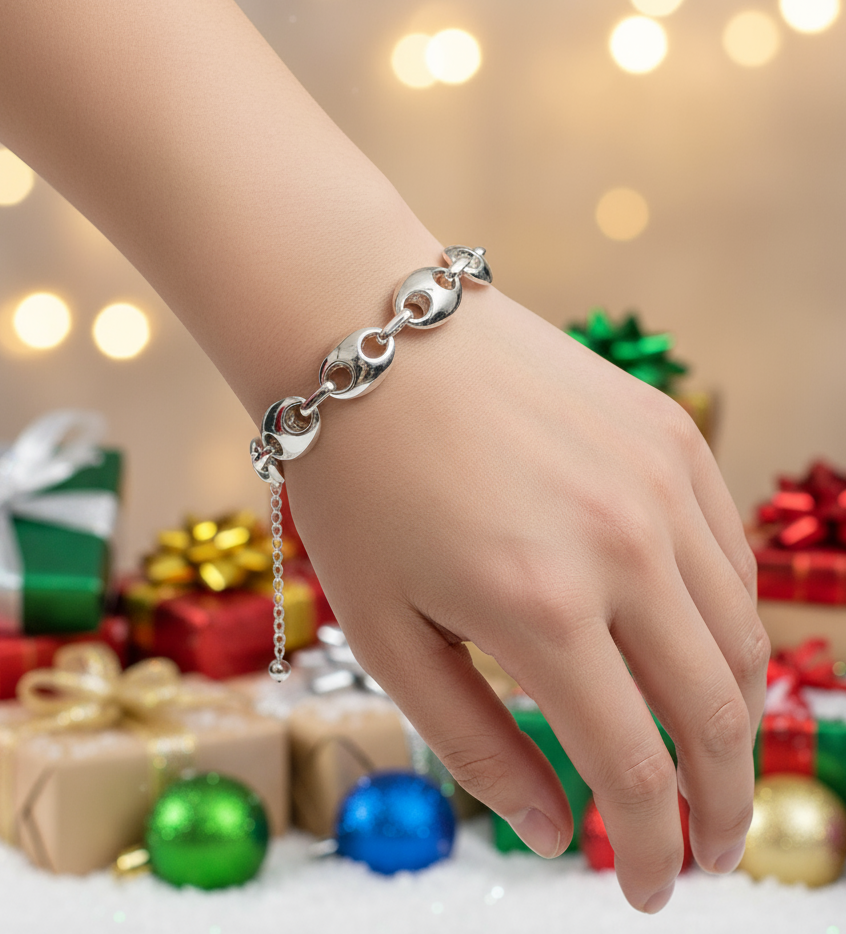 Beautiful Silver Mariner Chain Bracelet