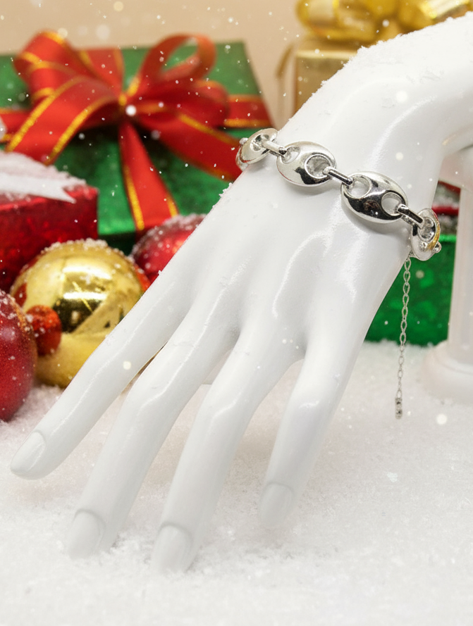 Beautiful Silver Mariner Chain Bracelet