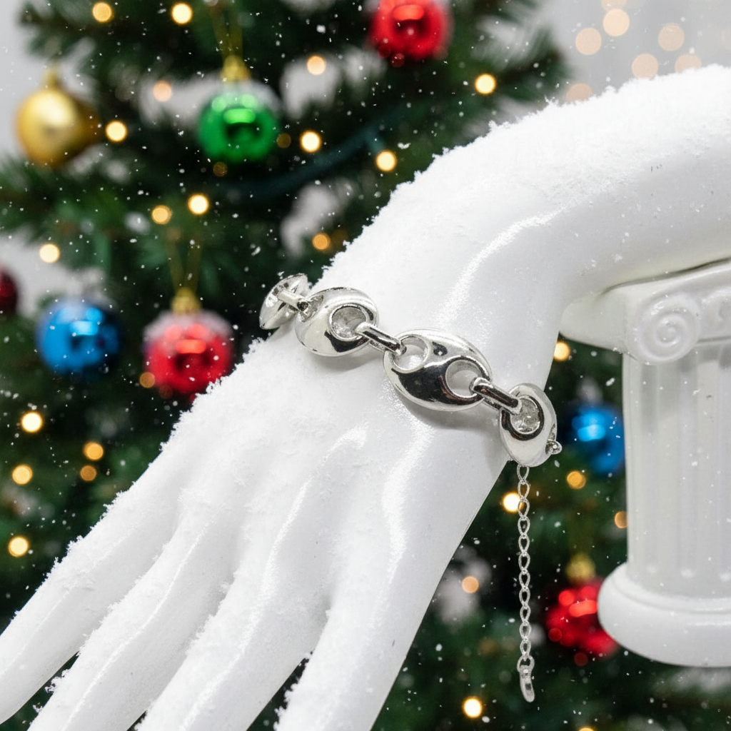 Beautiful Silver Mariner Chain Bracelet