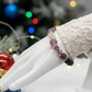 Amethyst and Black Garnet Yoga Bracelet