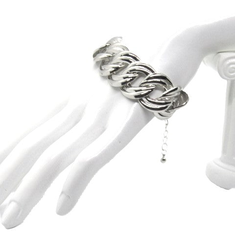 Exciting Chunky Silver Chain Bracelet