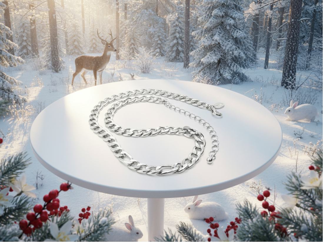 Exciting Silver Chain Necklace