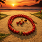 Beautiful Natural Red and Black Vein Turquoise, One-of-a-Kind, Semi-precious,  Necklace Set- handcrafted by Artistry Jewelry