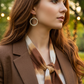 Lovely Gold and White Pearl Hoop Earrings-by Artistry Jewelry