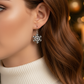 Beautiful Soft White Snowflake Earrings