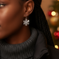 Beautiful Soft White Snowflake Earrings
