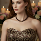 Beautiful One-of-a-Kind, Mocha Crystals and Pearl Necklace Set with CZ ball-handcrafted by Artistry Jewelry