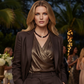 Beautiful One-of-a-Kind, Mocha Crystals and Pearl Necklace Set with CZ ball-handcrafted by Artistry Jewelry