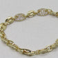 Lovely Golden Micro Pave Cubic Zirconia Link Bracelet