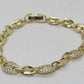 Lovely Golden Micro Pave Cubic Zirconia Link Bracelet