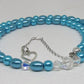Gorgeous Turquoise, Crystal and Silver Necklace