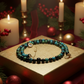 Stunning Black Onyx and Chrysocolla beads Necklace