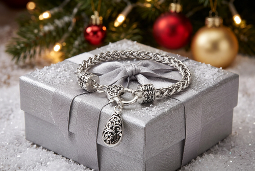 Stunning Bali Filigree Silver Chain Bracelet