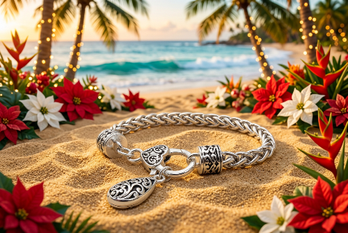 Stunning Bali Filigree Silver Chain Bracelet