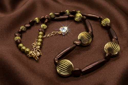 Lovely Hearts and Hematite Beaded Necklace