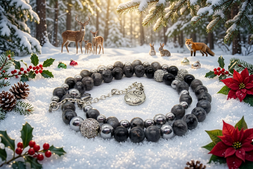 Ravishing Natural Labradorite, Cubic Zirconia, and Crystal Beaded Necklace by Artistry Jewelry