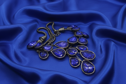 Ravishing Colbalt Blue Teardrop Necklace