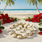 Enticing White Magnesite and Gold Beaded Necklace Set