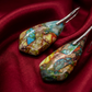 Dazzling Bohemian Imperial Jasper Geometric Drop Earrings