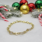 Exact bracelet in a Christmas snow scene
