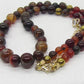 Alluring Carnelian Round, Agate, and Hematite Beaded Necklace