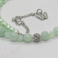 Gorgeous Burness Jade, Crystal, and Cubic Zirconia Necklace