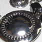 Stunning Silver & Black Pendant, Blackstone cubes and Czech Crystals, Beaded Necklace Set-crafted by Artistry Jewelry