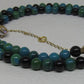 Stunning Black Onyx and Chrysocolla beads Necklace