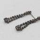 Elegant Smokey Black Rhinestone Dangle Earrings
