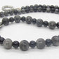 Gorgeous Black Diamond Crystal, Labradorite, Silver Hematite, and Baroque beads, Beaded Necklace - handcrafted by Artistry Jewelry