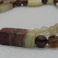 Beautiful Natural Italian Onyx, Quartz, and Crystals, One-of-a-Kind, Semi-precious Necklace-A-handcrafted by Artistry Jewelry