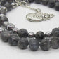 Ravishing Natural Labradorite, Cubic Zirconia, and Crystal Beaded Necklace by Artistry Jewelry
