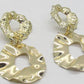 Luscious Long Gold Geo Drop Earrings-crafted by Artistry Jewelry