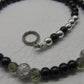 Magical Black Diamond Crystals, SP Hematite, Silver Cracked Glass Beads, One-of-a-Kind Necklace-crafted by Artistry Jewelry