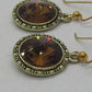 Lovely Smoky Topaz, Rivoli, Gold Drop Earrings- by Artistry Jewelry