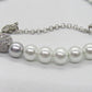 Gorgeous Crystal Czech Ball and Gray & Silver Druk beads, One-of-a-Kind, Beaded Necklace-crafted by Artistry Jewelry