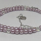 Crystal, Silver Hematite and Lilac Beads Necklace