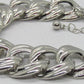 Exciting Chunky Silver Chain Bracelet