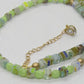 Charming Green and Gold Beaded Necklace by Artistry Jewelry