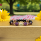 Amethyst and Black Garnet Yoga Bracelet