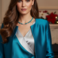 Gorgeous Turquoise, Crystal and Silver Necklace