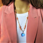 Shimmering Seaside Peach Shell 2 Matinee Necklace